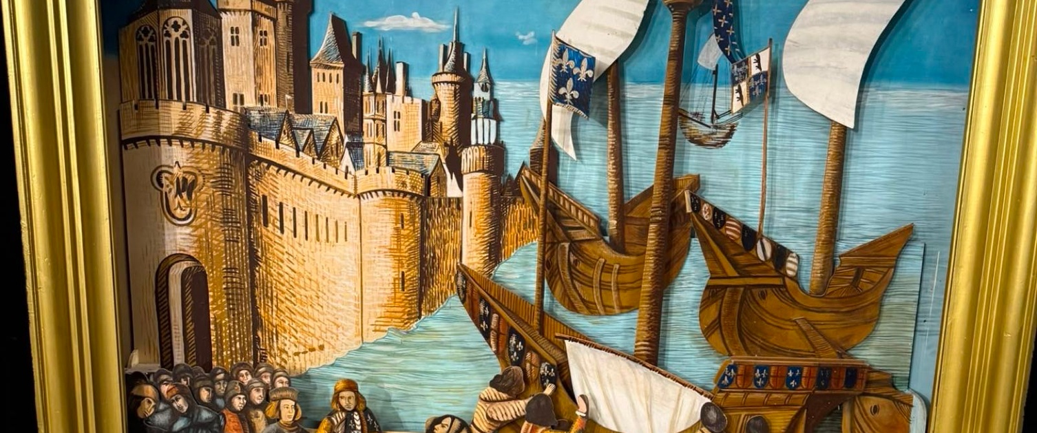Saint Louis embarquant pour la croisade